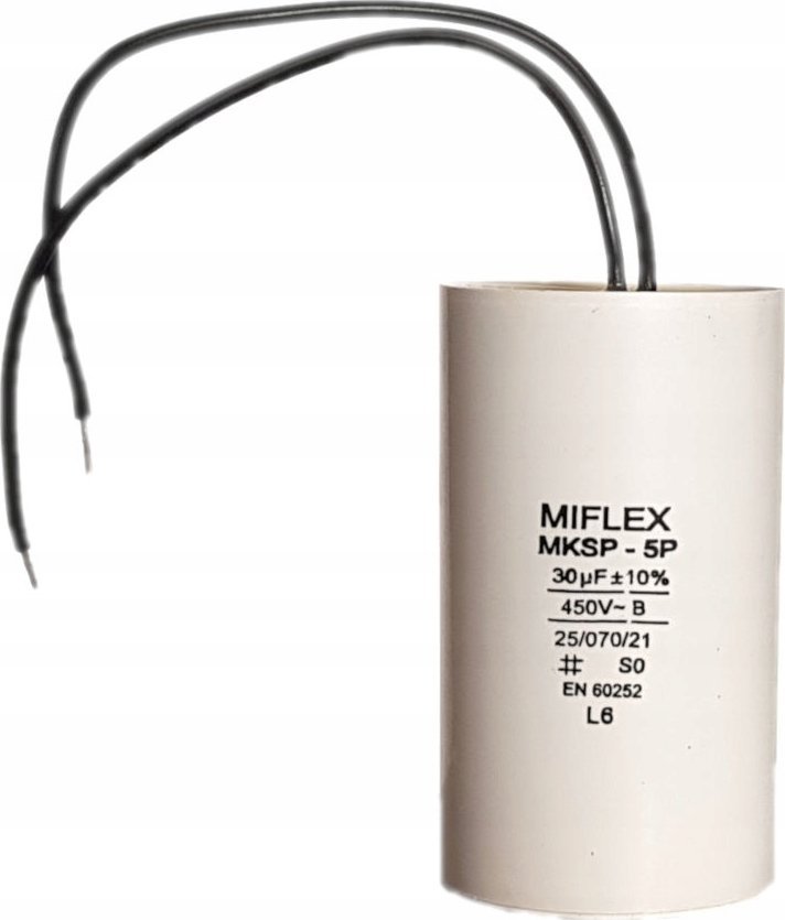 MIFLEX Kondensator silnikowy MIFLEX 30uF 450Vac POLSKI