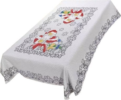 Obrus Kolorowy Mikołaj 110 x 130 cm DomoweTekstylia | WN200M K13 | Święta Boże Narodzenie