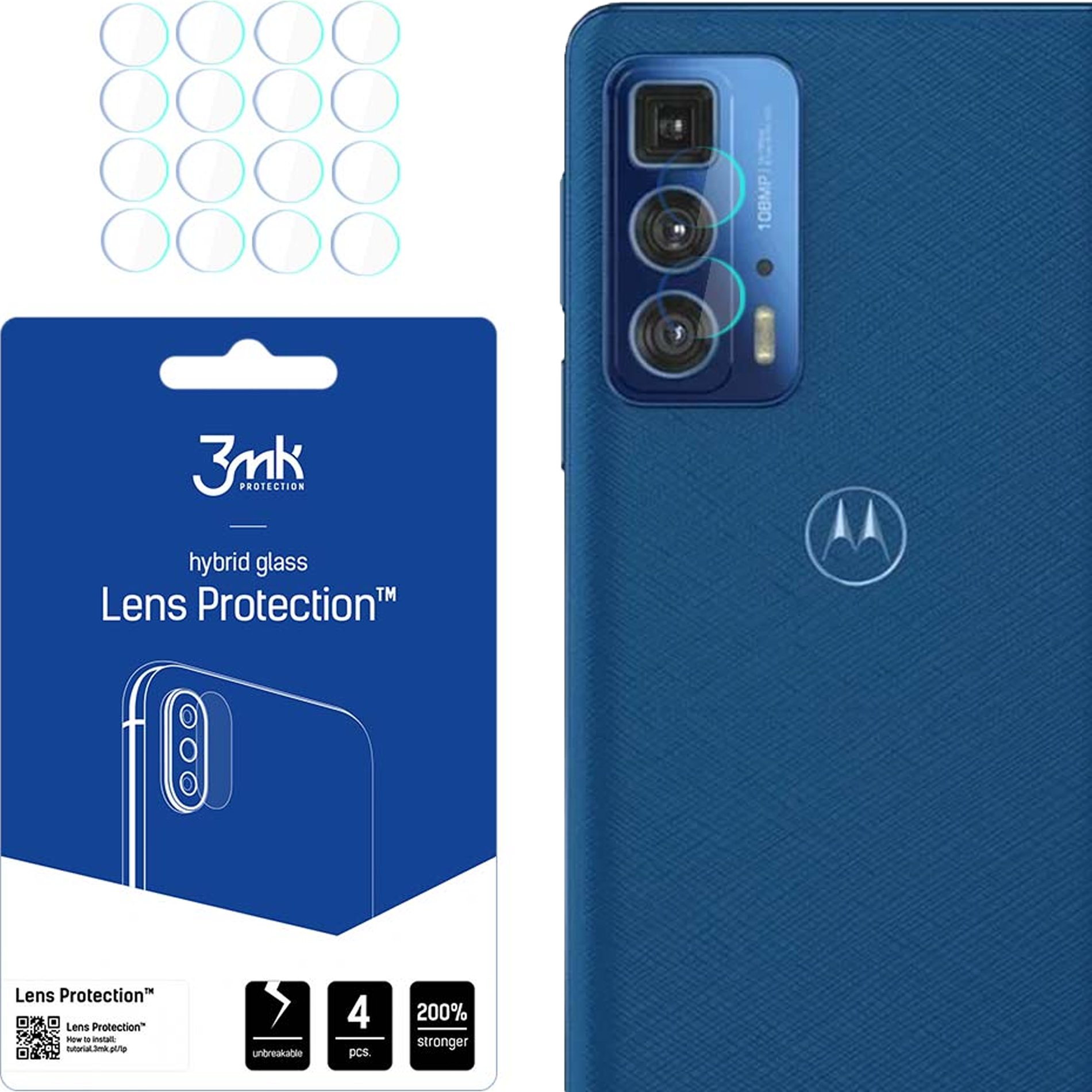 MOTOROLA EDGE S PRO 5G - 3MK LENS PROTECTION