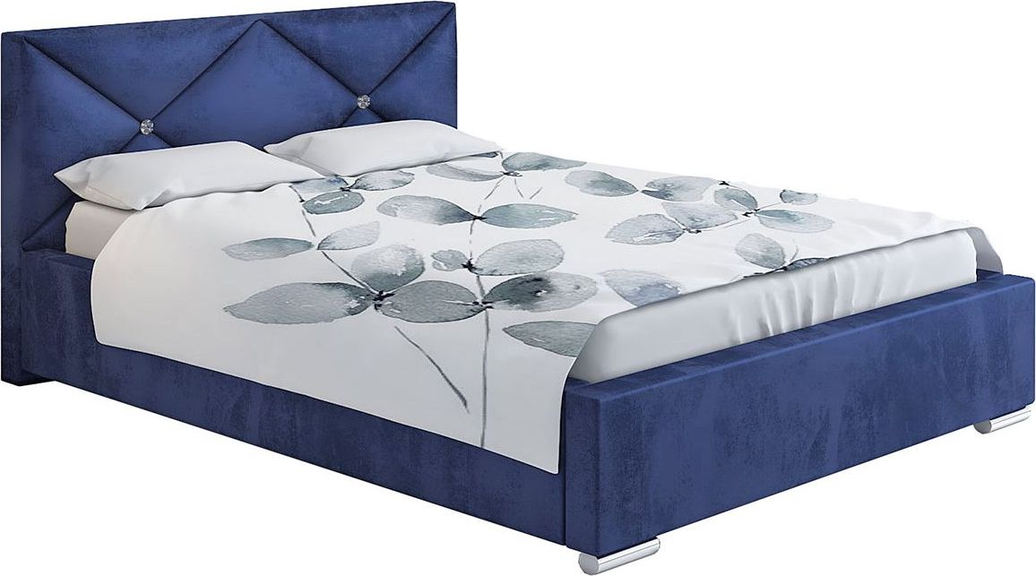 Elior Tapicerowane łóżko jednoosobowe 120x200 - Lenomi 3X Bez materaca