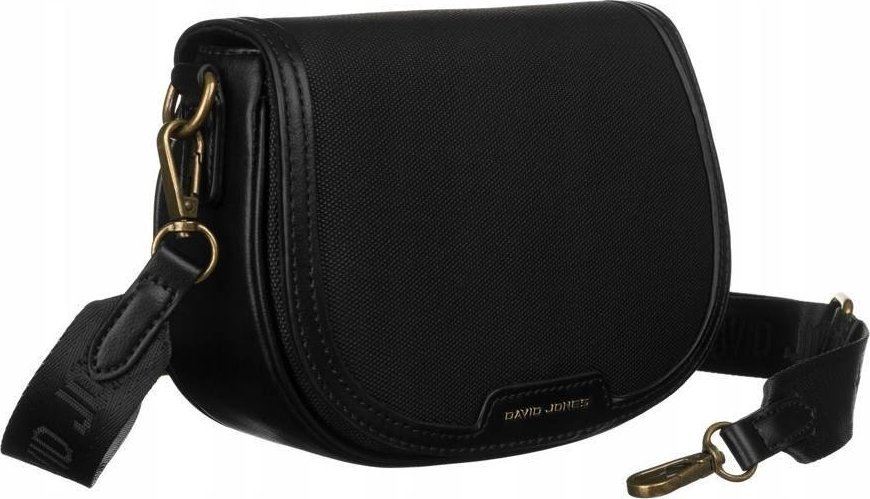 David Jones Damska listonoszka ze skóry ekologicznej na szerokim pasku - David Jones