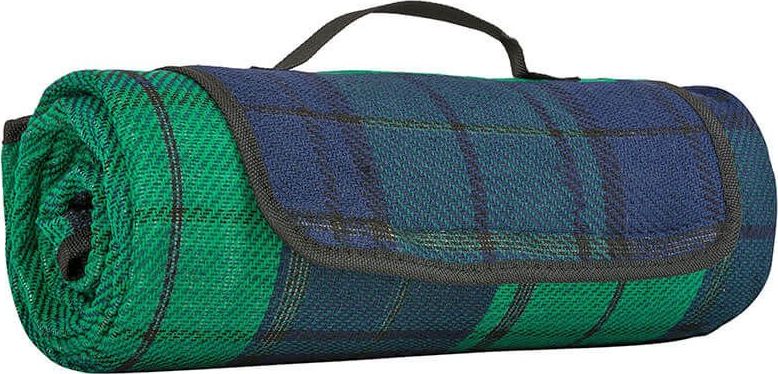 Highlander Highlander Pled Koc Piknikowy w Kratkę Niebiesko-Zielony uniwersalny