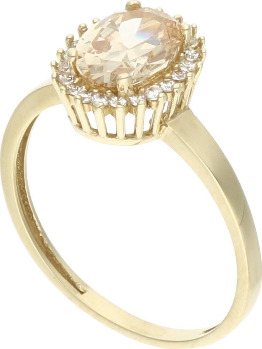 Rosanto Klasyczny złoty pierścionek z cyrkoniami roz. 17 585 14k