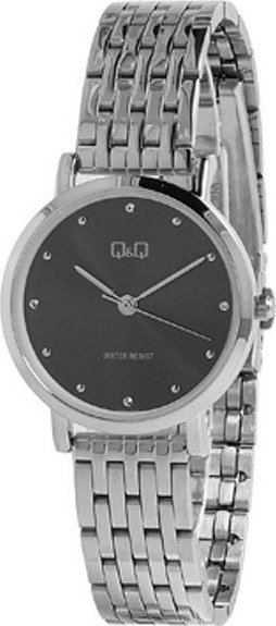 Zegarek QQ Zegarek damski QQ QA21-252 CYRKONIE srebrny
