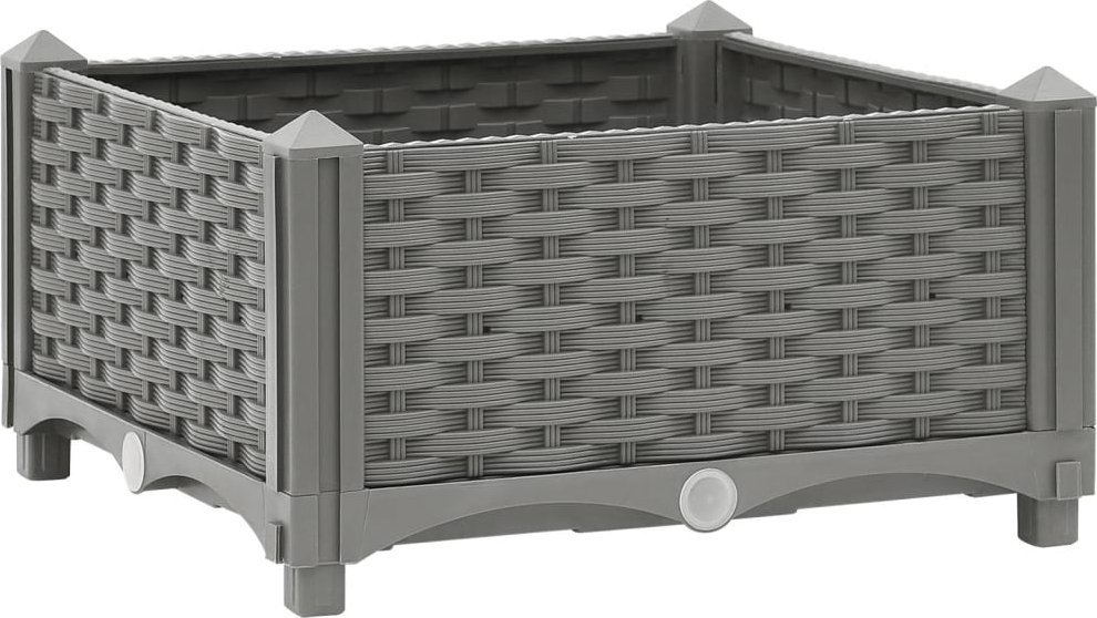vidaXL vidaXL Donica do podwyższonej rabaty, 40x40x23 cm, polipropylen