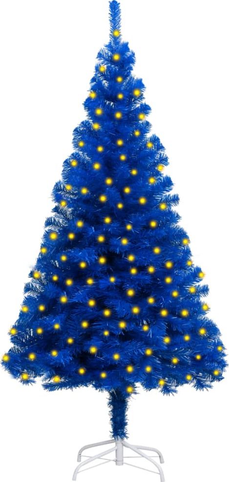 vidaXL Choinka sztuczna na stojaku Niebieska