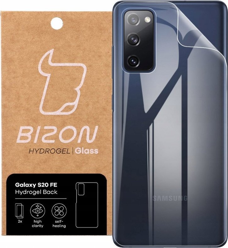 Bizon Folia na tył do Galaxy S20 FE, Bizon Hydrożel x2