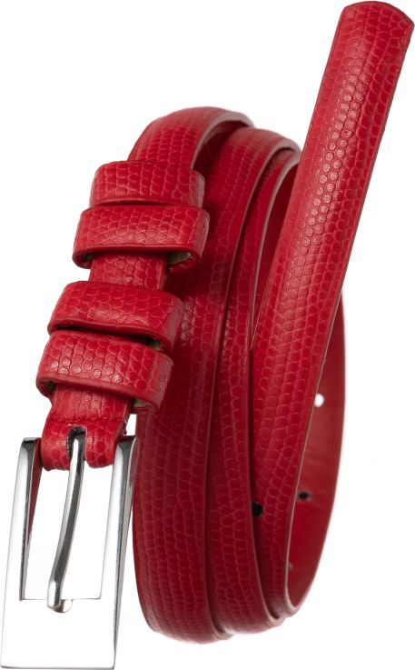 4U Cavaldi Skórzany cienki pasek damski Cavaldi skóra węża 105