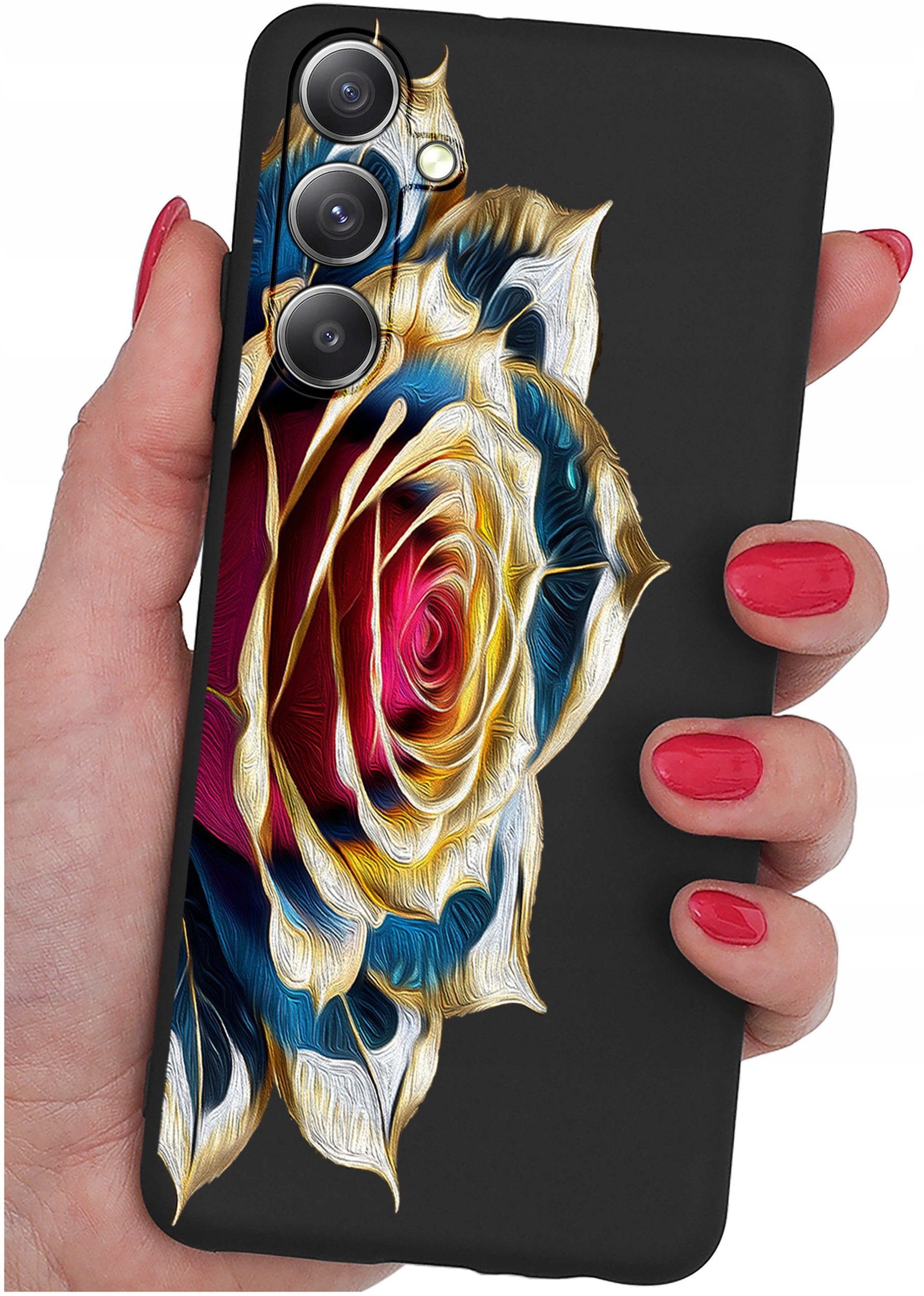 Etui do Samsung Galaxy A16 5G WZORY |SILIKONOWE MATT CASE + SZKŁO 9H