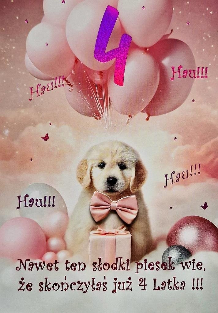 Karnet Urodziny 4 3K