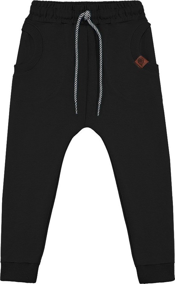 TuSzyte Spodnie dresowe Circle czarne 128/134