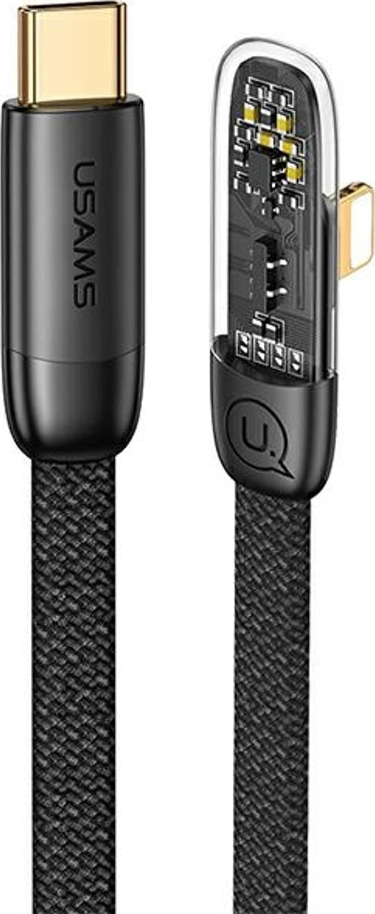 Kabel USB Usams USB-C - USB-C 2 m Czarny (USA893)