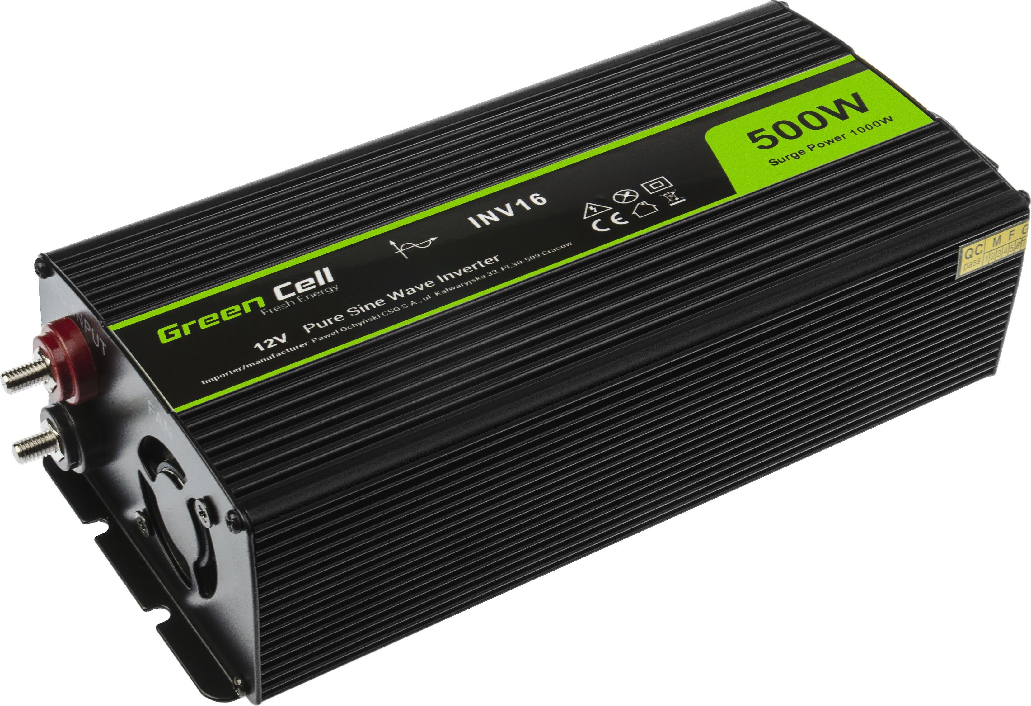Przetwornica Green Cell 12V/230V 500W