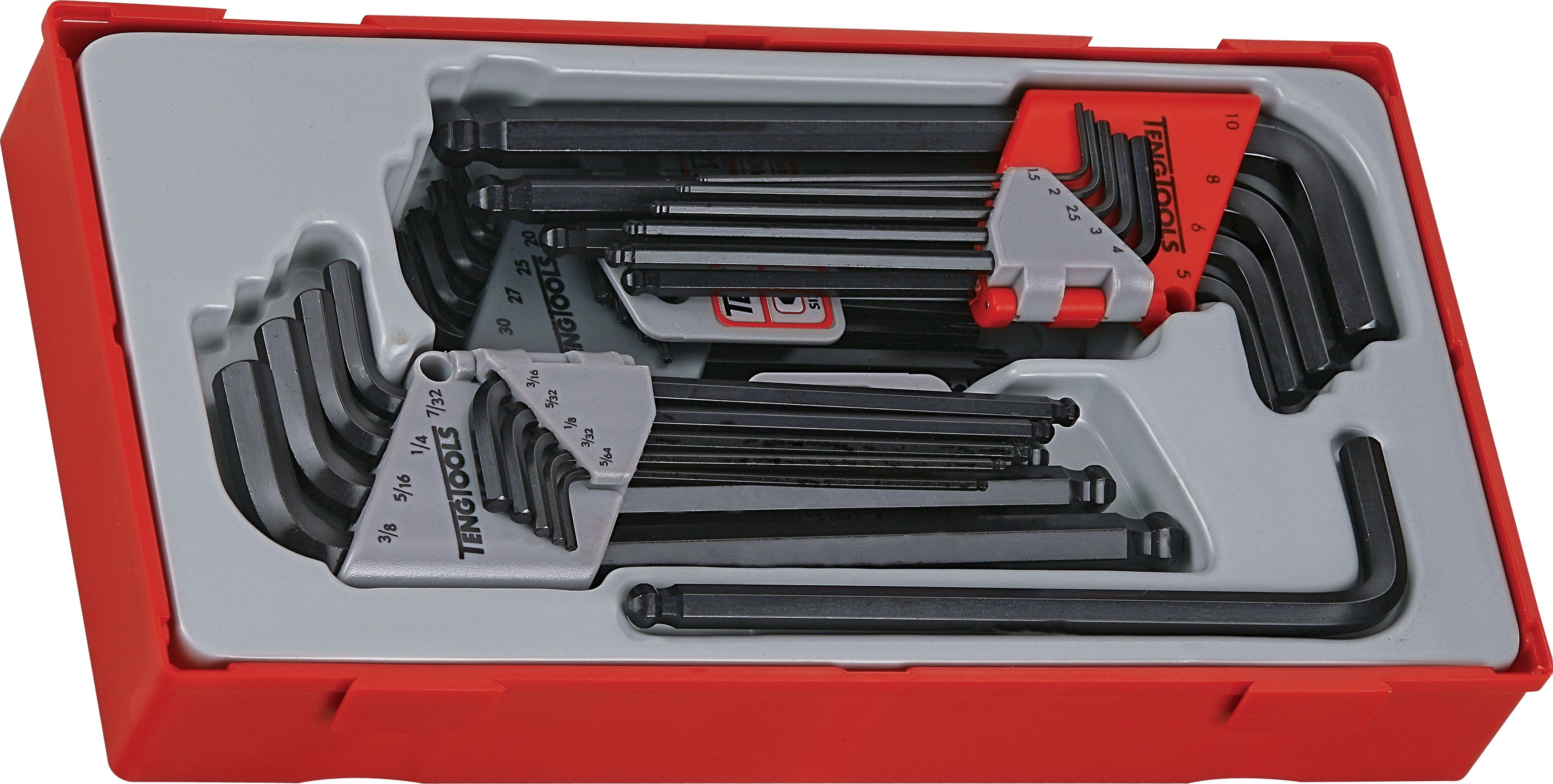 Teng Tools 28-elementowy Zestaw kluczy trzpieniowych sześciokątnych/TX Teng Tools TTHT28 - 128250107