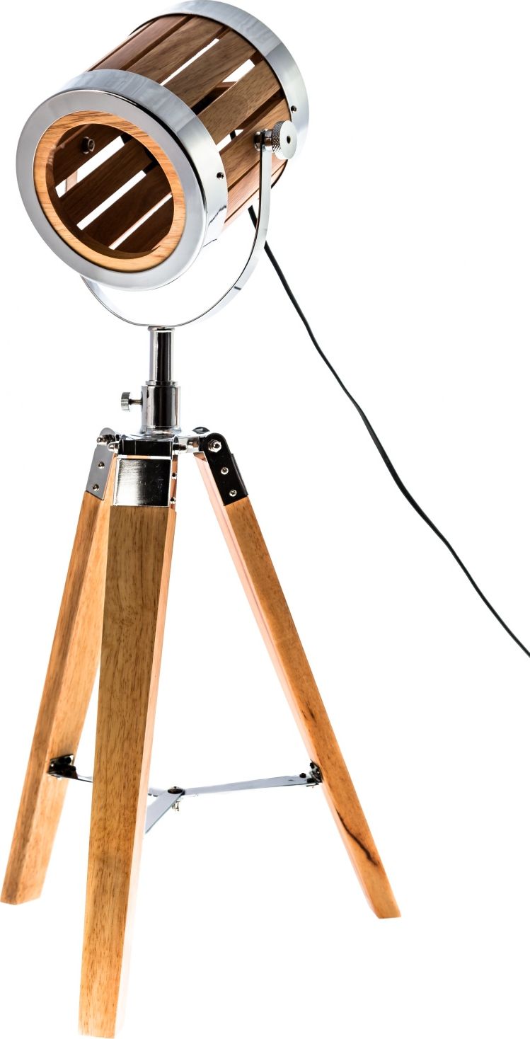 Lampa stołowa Auhilon Lampa na stół chromowana Auhilon PASSION trójnóg LS-MT1546