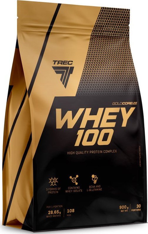TREC TREC Gold Core Line Whey 100 900g Strawberry