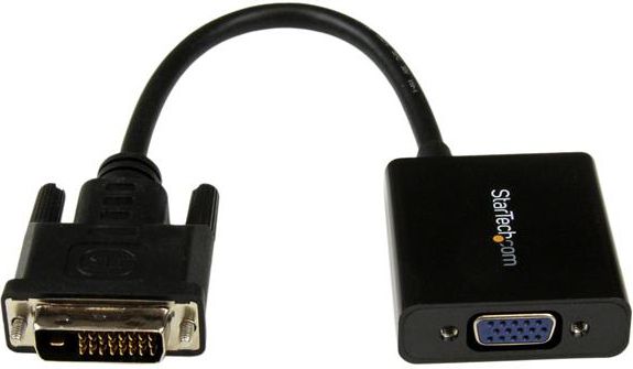 Adapter AV StarTech Kabel StarTech DVI - D-Sub 0.25m Czarny (DVI2VGAE)