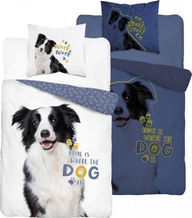 Detexpol Pościel bawełniana świecąca w ciemności 140x200 Fluo z psem