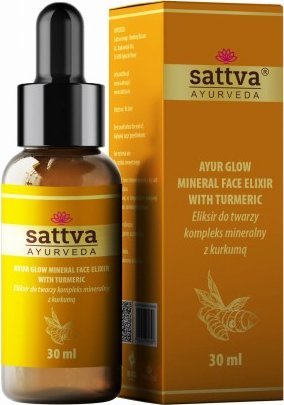 SERUM ELIKSIR DO TWARZY KOMPLEKS MINERALNY Z KURKUMĄ 30 ml - SATTVA (AYURVEDA)