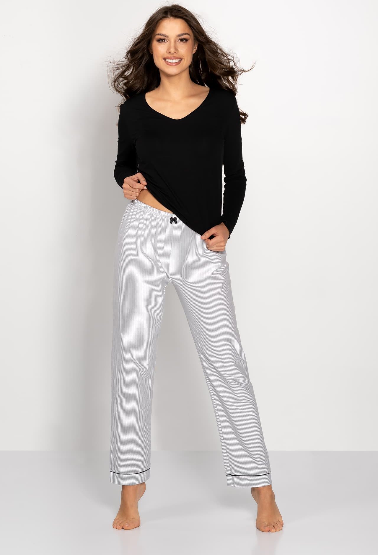 Momenti Per Me Piżama Simple Beauty Black-Grey (Rozmiar M)