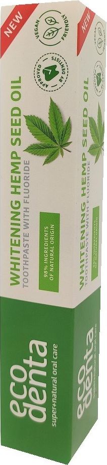 Ecodenta Pasta Do Zębów Wybielająca Z Olejem Z Nasion Konopi 75Ml