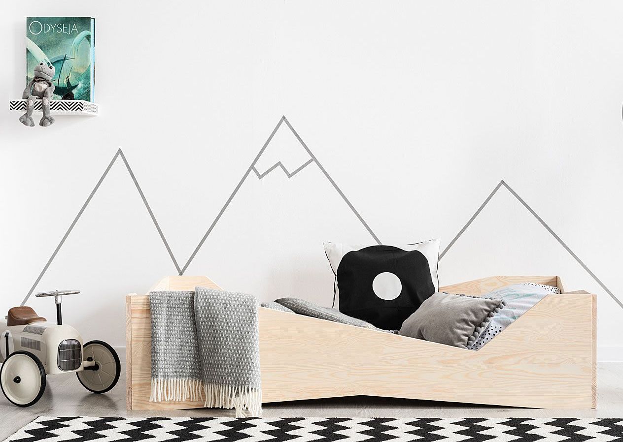 Elior Drewniane łóżko dziecięce Lexin 6X - 21 rozmiarów 80x190cm