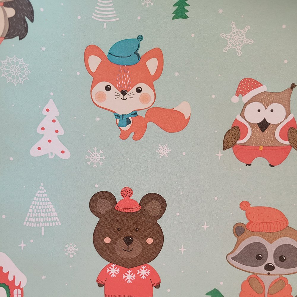 Fastima Papier świąteczny do pakowania kolorowy 70cmx3m 3m32