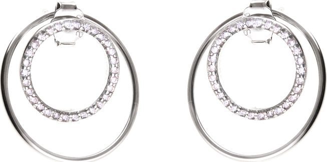 Lovrin SREBRNE KOLCZYKI 925 KOŁA CYRKONIA TRIBAL 2g