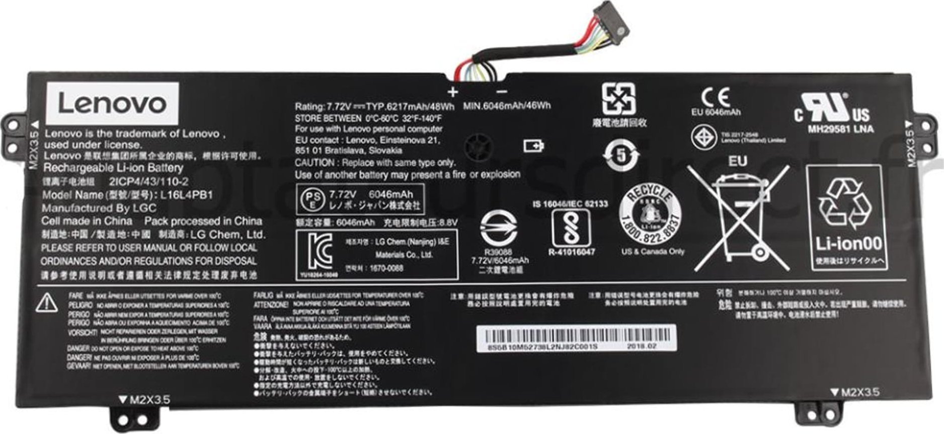 Bateria Lenovo Battery 48WH 4 Cell