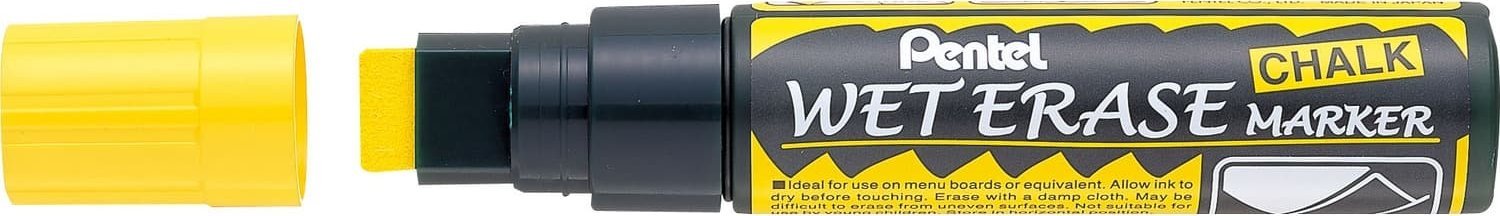 Pentel Marker kredowy Pentel Jumbo SMW56 żółty, ŻÓŁTY