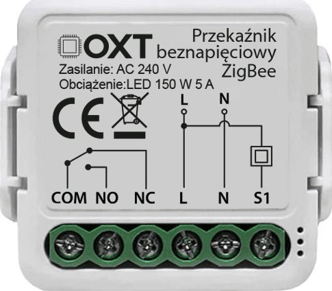 OXT Moduł OXT mini 1 obwód beznapięciowy ZigBee Tuya