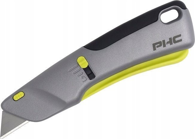 Dedra Nóż bezpieczny PHC Victa, z chowanym ostrzem, szary
