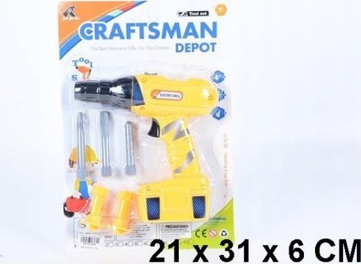 Merk-Pol Wiertarka na baterie w zestawie blister MERK-POL