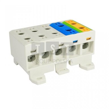 48.35516 Blok rozdzielczy-odgałęźny 5x3-polowy AL/CU 5x16mm2 montaż płaski i na szynę TH WLZ35/5x16/sssnz 48.35516