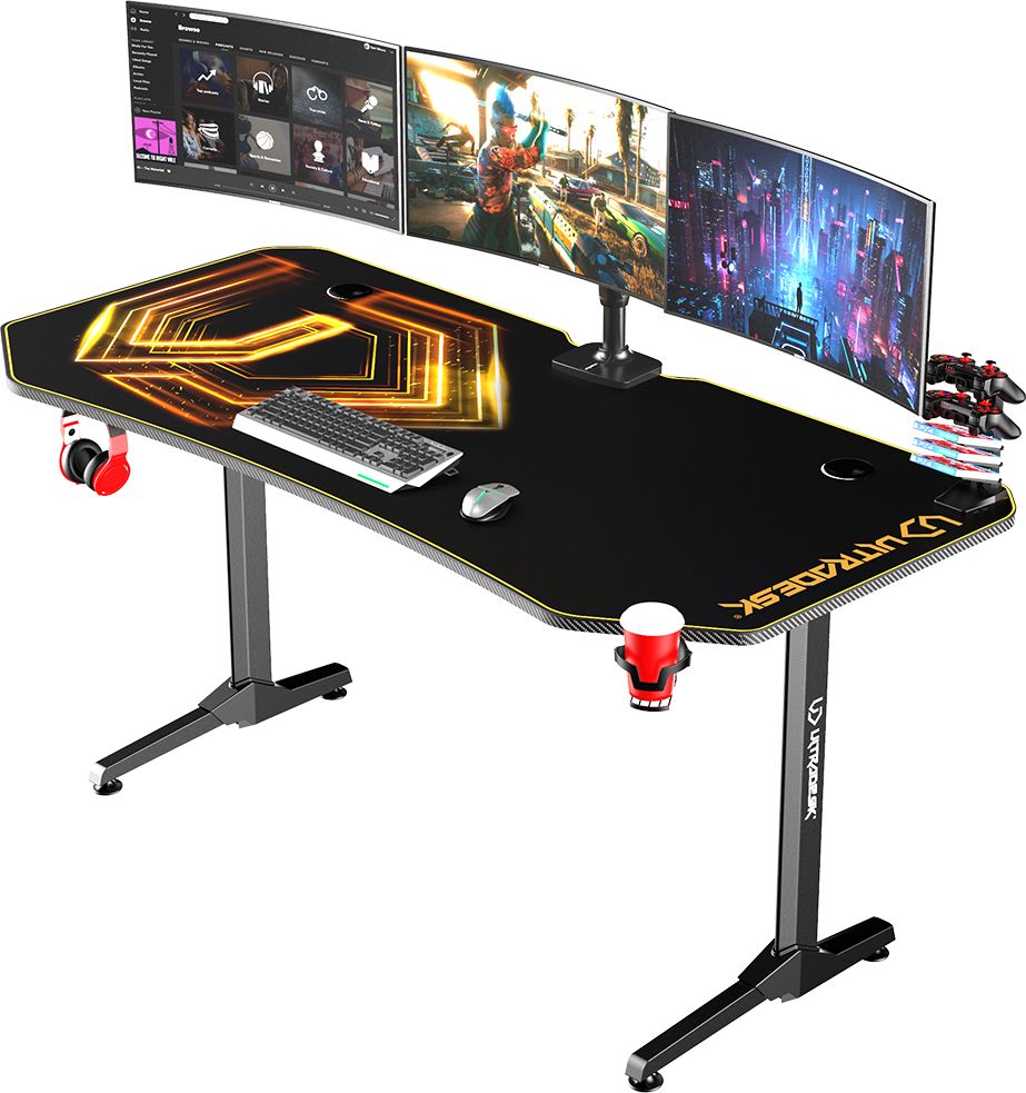 Biurko Ultradesk Frag Złote 160 cmx75 cm