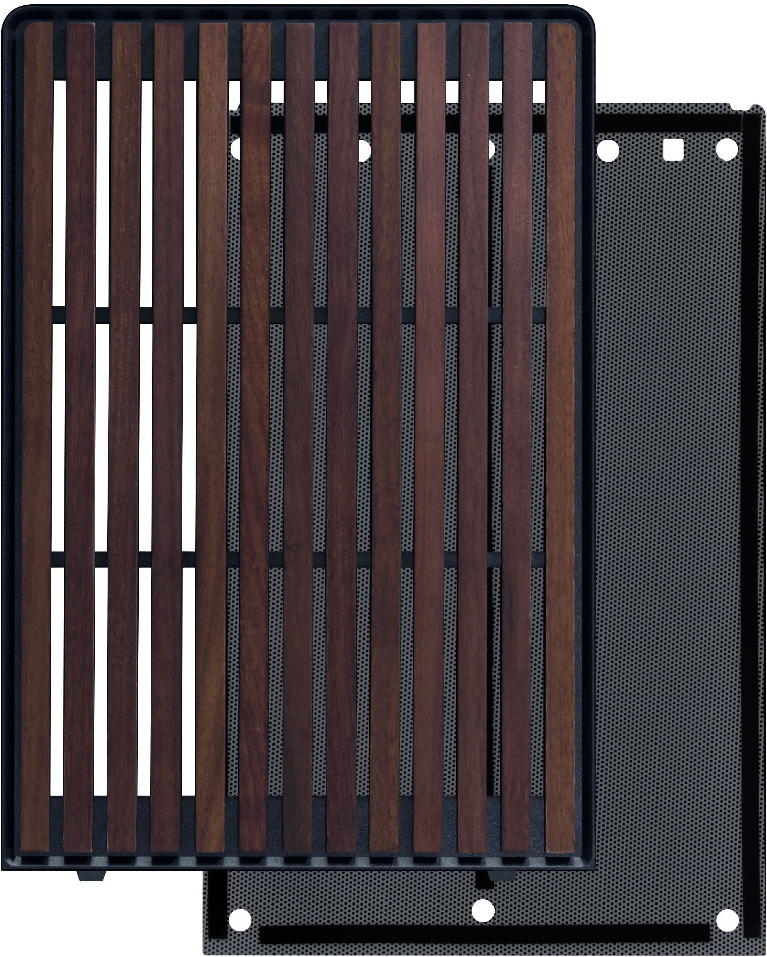 Lian Li DAN Cases A3-mATX Wood Edition Front Panel - Walnuss, schwarz