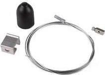 Shilo Zawiesie linkowe 1,5 m SP W1 CZ Shilo do 3-fazowej szyny natynkowej czarne