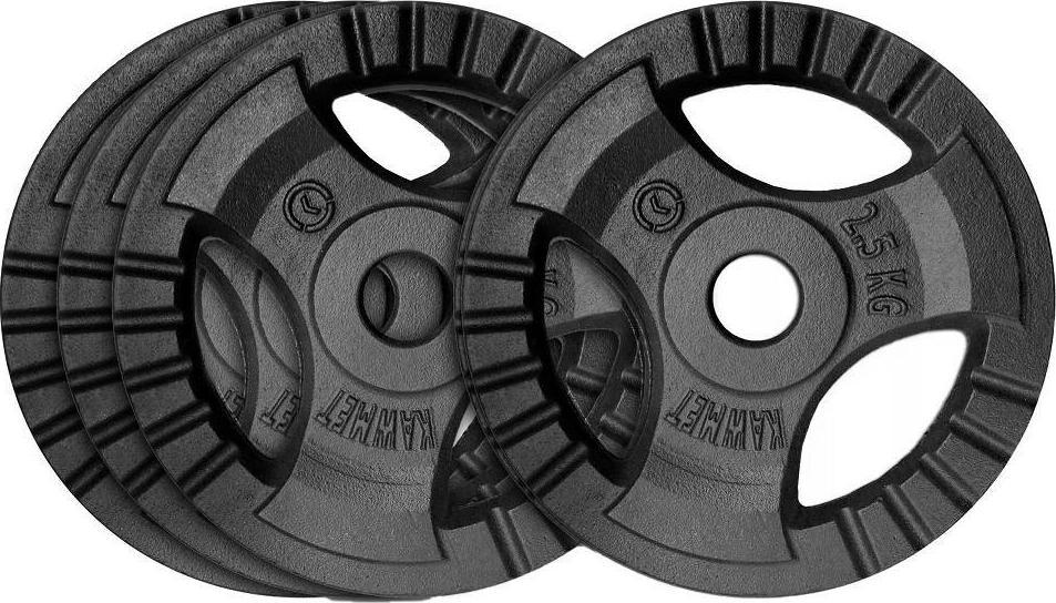 Kawmet Zestaw obciążeń żeliwnych 10 kg (30,5 mm) - 4x2,5 kg