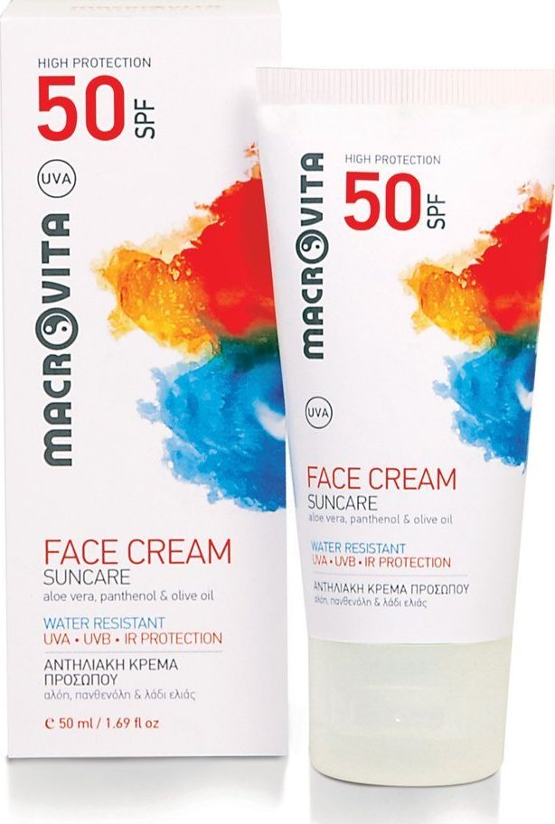 Macrovita Krem do opalania SPF50 (biały) WODOODPORNY 50ml