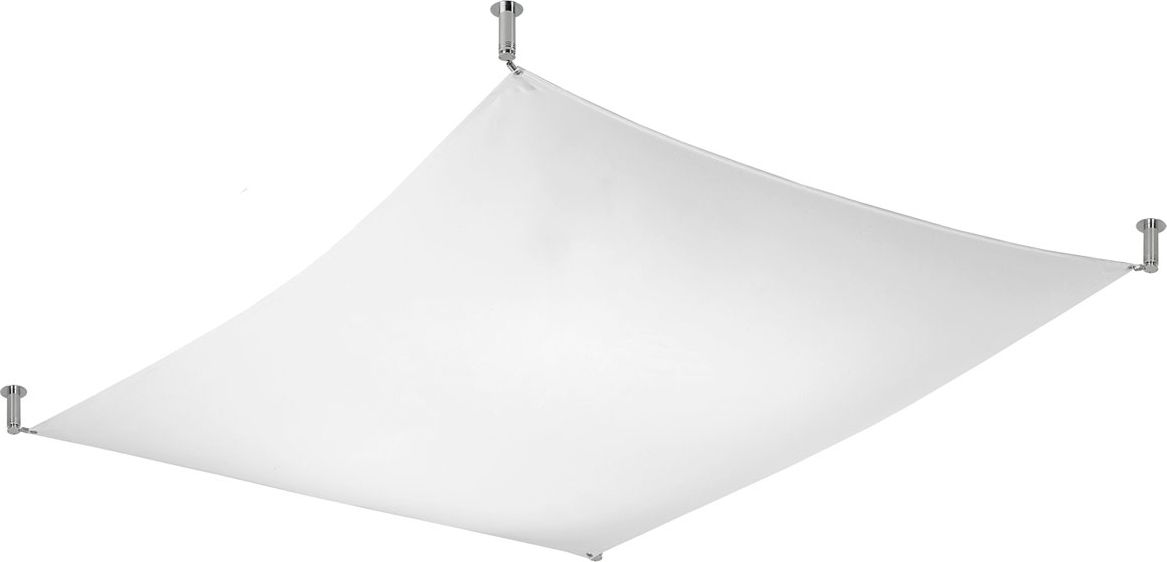 Lampa sufitowa Lumes Biały tkaninowy plafon LED 130x105 cm - EX659-Luni