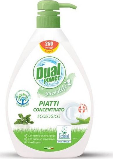 Dual Power Ekologiczny żel do mycia naczyń Greenlife 1L
