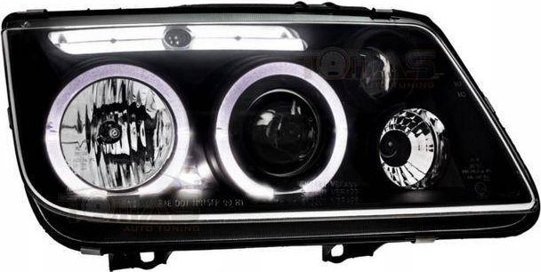 Reflektory lampy przednie VW Bora BLACK RINGI