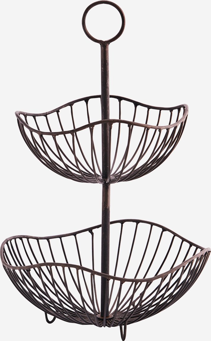 Madam Stoltz Etażerka metalowa antyczny brąz Madam Stoltz