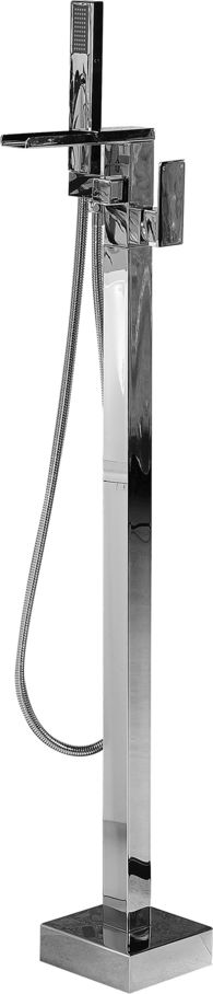 Bateria wannowa Beliani Boyoma wolnostojące stal nierdzewna (229565)