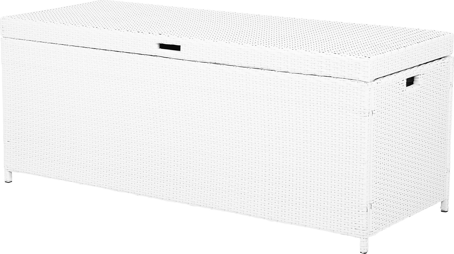 Skrzynia ogrodowa Beliani Modena 520 l Biały