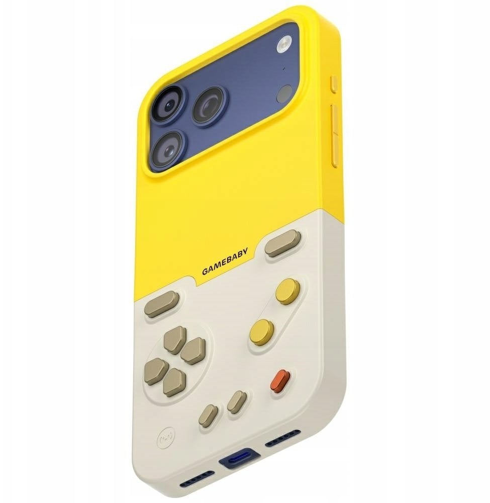 Etui GAMEBABY z kontrolerem do iPhone 17 Pro Max żółty