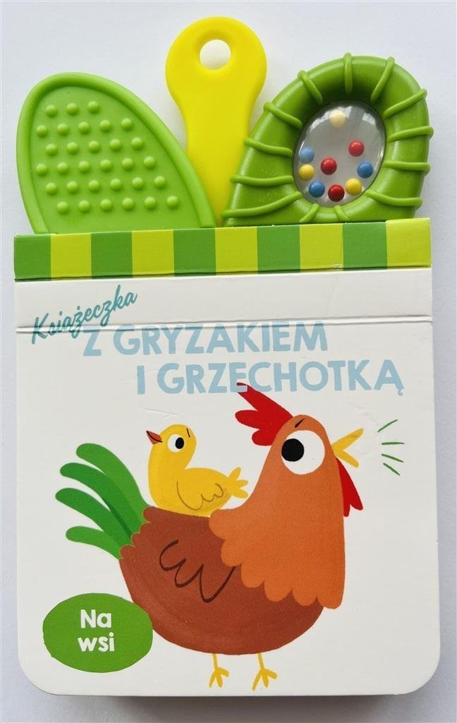 Dumel Książeczka z gryzakiem i grzechotką. Na wsi