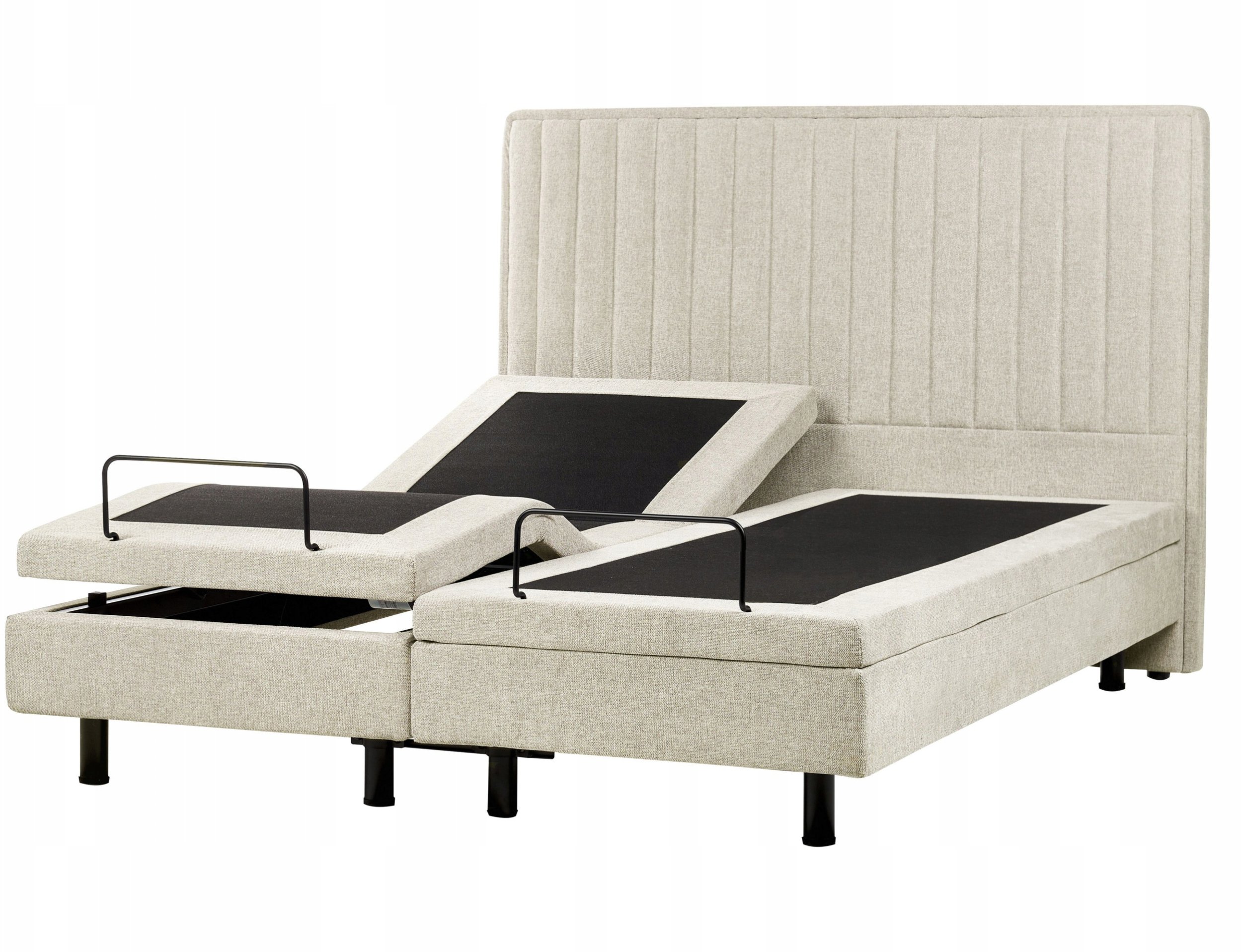 Łóżko regulowane DUKE II 160 x 200 cm Beżowy