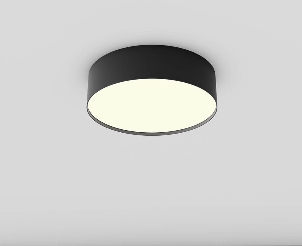 Nasufitowa lampa Zon C032CL-24W3K-RD-B Maytoni LED 24W 3000K okrąg czarna