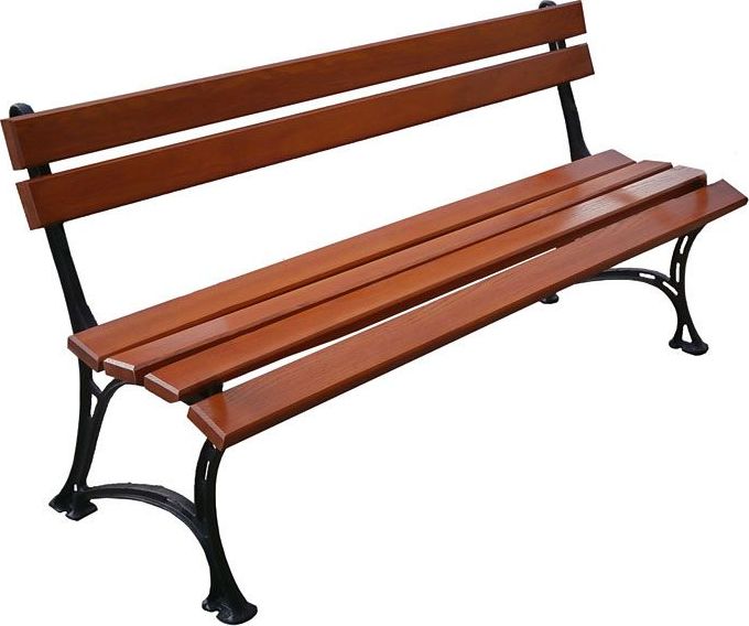 Elior żeliwna ławka ogrodowa Helen 4x150cm, 7 kolorów, Teak (6268.3062)